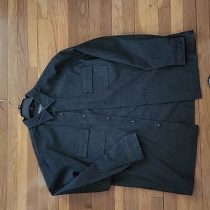 Men's Eddie Bauer wool blend button front shirt